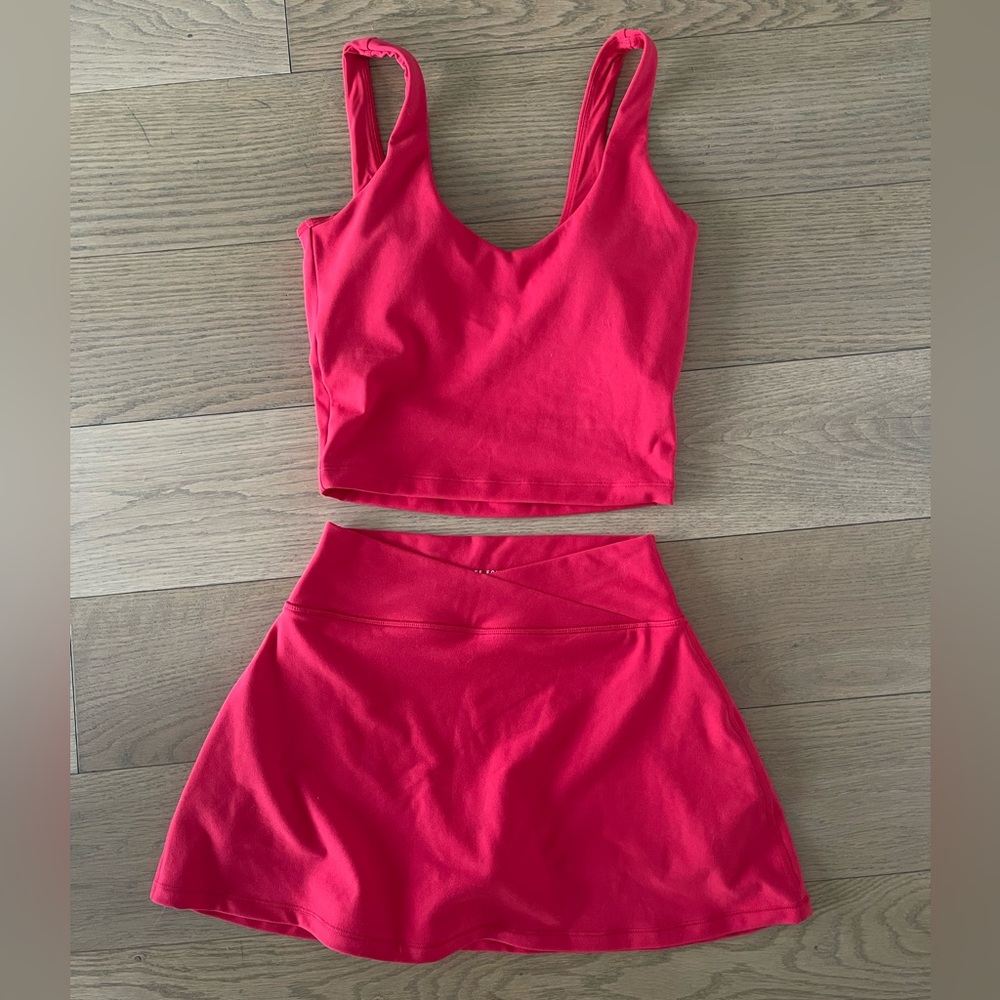 White fox top skort sets
